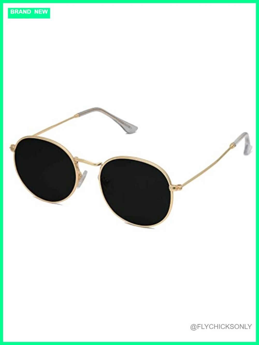 Small Round Polarized Sunglasses Vintage Shades UV Protection